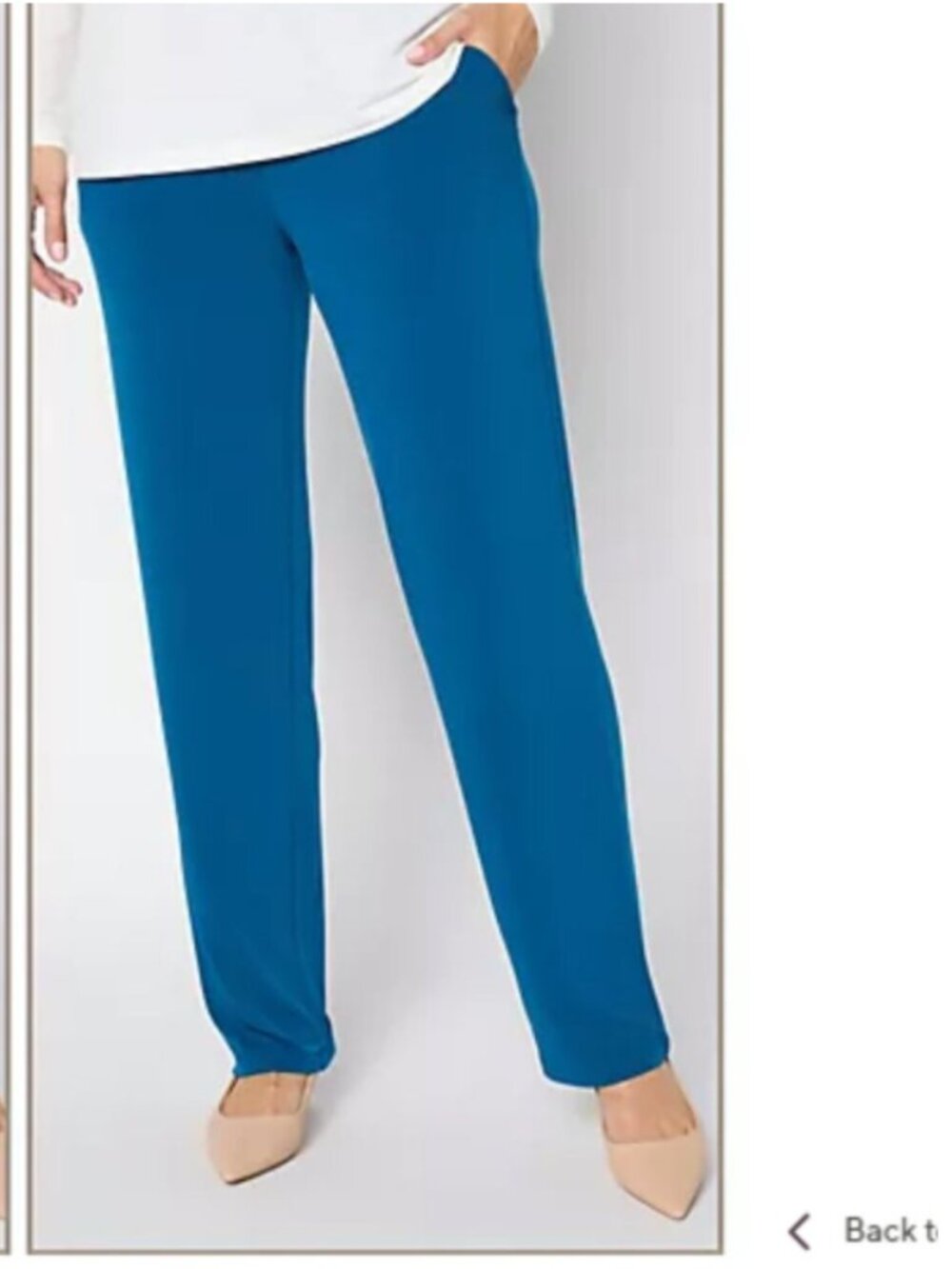 Susan Graver Essentials Regular Liquid Knit Pants - Size: Small - NIP